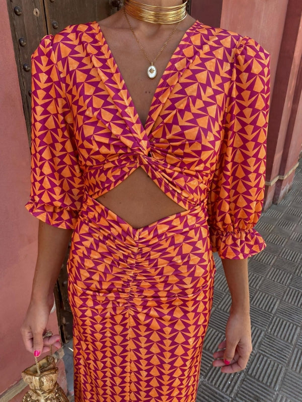 Luxe Satijnen Zomerjurk