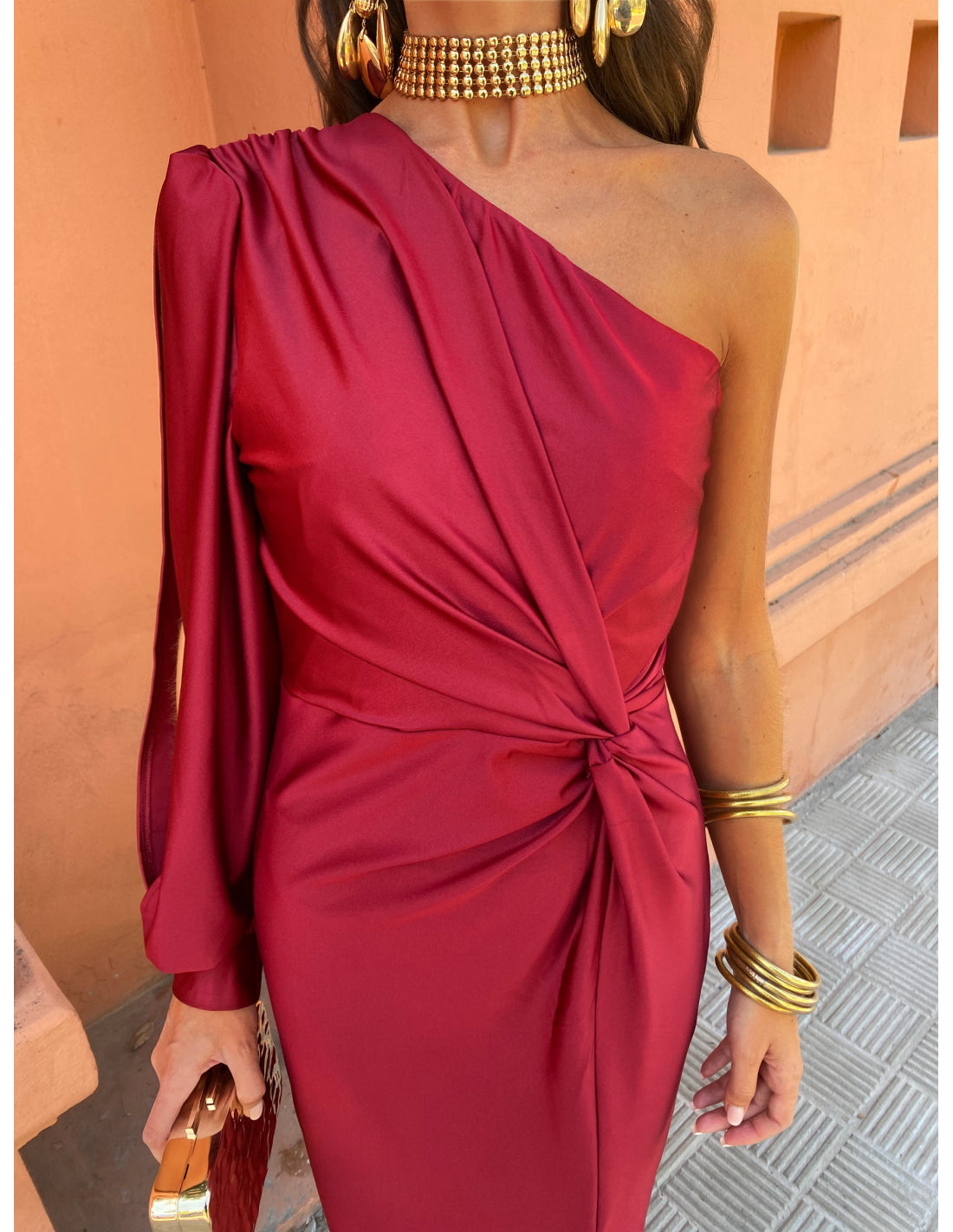 Elegant One-Shoulder Dress